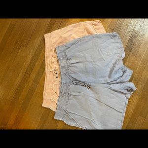 Elastic waist shorts